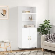 Vidaxl Skříň highboard bílá 69,5 x 34 x 180 cm kompozitní dřevo