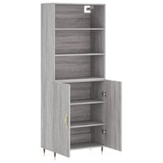 Vidaxl Skříň highboard šedá sonoma 69,5 x 34 x 180 cm kompozitní dřevo