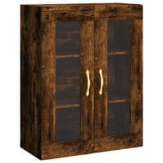 Greatstore Skříň highboard kouřový dub 69,5 x 34 x 180 cm kompozitní dřevo