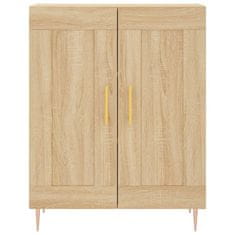 Greatstore Skříň highboard dub sonoma 69,5 x 34 x 180 cm kompozitní dřevo