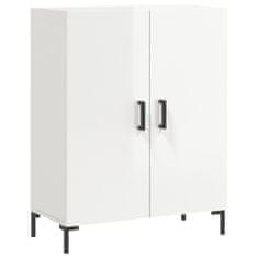 Vidaxl Skříň highboard lesklá bílá 69,5 x 34 x 180 cm kompozitní dřevo