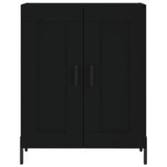 Vidaxl Skříň highboard černá 69,5 x 34 x 180 cm kompozitní dřevo