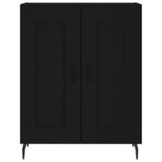 Vidaxl Skříň highboard černá 69,5 x 34 x 180 cm kompozitní dřevo