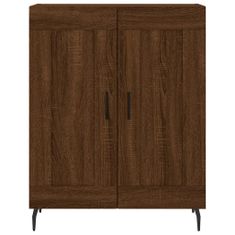 Vidaxl Skříň highboard hnědý dub 69,5 x 34 x 180 cm kompozitní dřevo