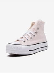 Converse Světle růžové dámské kotníkové tenisky na platformě Converse Chuck Taylor All Star Lift 37