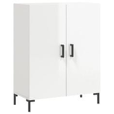 Vidaxl Skříň highboard lesklá bílá 69,5 x 34 x 180 cm kompozitní dřevo