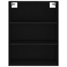 Vidaxl Skříň highboard černá 69,5 x 34 x 180 cm kompozitní dřevo