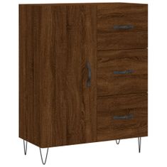 Vidaxl Skříň highboard hnědý dub 69,5 x 34 x 180 cm kompozitní dřevo