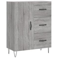 Vidaxl Skříň highboard šedá sonoma 69,5 x 34 x 180 cm kompozitní dřevo