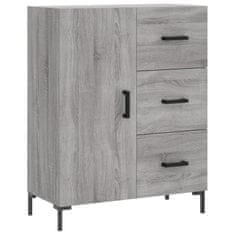 Greatstore Skříň highboard šedá sonoma 69,5 x 34 x 180 cm kompozitní dřevo