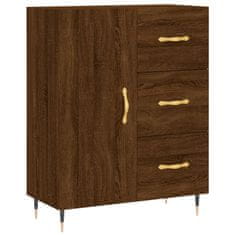 Greatstore Skříň highboard hnědý dub 69,5 x 34 x 180 cm kompozitní dřevo