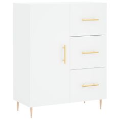 Vidaxl Skříň highboard bílá 69,5 x 34 x 180 cm kompozitní dřevo