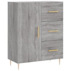 Greatstore Skříň highboard šedá sonoma 69,5 x 34 x 180 cm kompozitní dřevo