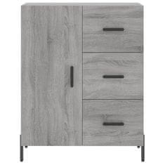 Greatstore Skříň highboard šedá sonoma 69,5 x 34 x 180 cm kompozitní dřevo