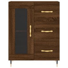 Vidaxl Skříň highboard hnědý dub 69,5 x 34 x 180 cm kompozitní dřevo