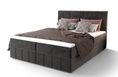 Veneti Boxspringová postel s úložným prostorem MADLEN COMFORT - 180x200, popelavá