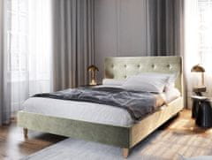 Veneti Čalouněná manželská postel NOOR - 160x200, béžová