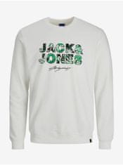 Jack&Jones Bílá klučičí mikina Jack & Jones Tulum 164