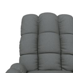 Petromila Masážní křeslo tmavě šedé textil