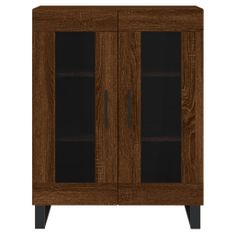 Vidaxl Skříň highboard hnědý dub 69,5 x 34 x 180 cm kompozitní dřevo