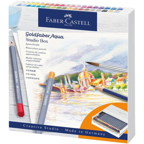 Faber-Castell Pastelky Goldfaber Aqua-set 38 barevné-studio box