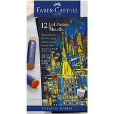 Faber-Castell Olejový pastel Creative Studio set 12 barevný metalický