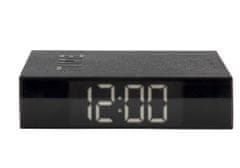 Karlsson Designové LED hodiny - budík 5861BK Karlsson 20cm