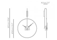 Nomon Designové nástěnné hodiny Nomon Daro Graphite small 62cm