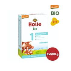 Holle Bio dětská mléčná výživa 1 počáteční, 5 x 500 g