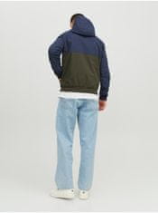 Jack&Jones Khaki-modrá pánská lehká bunda Jack & Jones Rush L