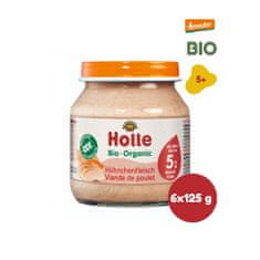 Holle Bio Kuřecí maso - 6 x 125 g