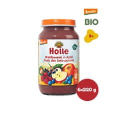 Holle Bio Lesní plody v jablku - 6 x 220 g