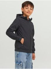 Jack&Jones Černá klučičí softshellová bunda Jack & Jones Basic 140