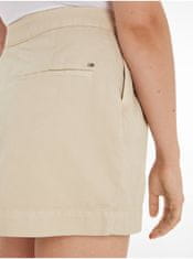 Tommy Hilfiger Béžová dámská mini sukně Tommy Hilfiger XS