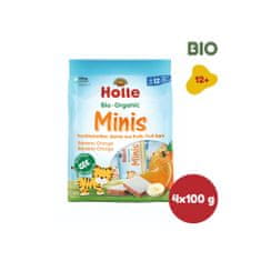 Holle Bio minis banánovo pomerančové 4x(8x12,5g)