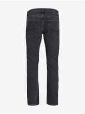 Jack&Jones Černé pánské straight fit džíny Jack & Jones Tim 30/34