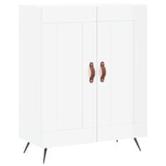 Vidaxl Skříň highboard lesklá bílá 69,5 x 34 x 180 cm kompozitní dřevo