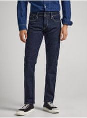 Pepe Jeans Tmavě modré pánské slim fit džíny Pepe Jeans Hatch 33/30