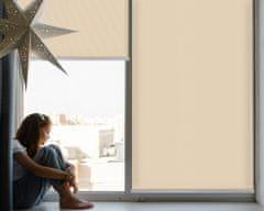 COLORAY.CZ Roleta do okna Béžový Zatmícící rolet (s podšívkou) 120x140 cm