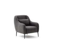 Atelier Del Sofa 1-místná pohovka - křeslo Venus 1-Seat - Anthracite, Antracitová