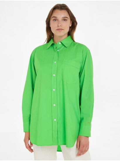 Tommy Hilfiger Světle zelená dámská košile Tommy Hilfiger