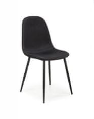 Halmar Kovová židle K449, černá