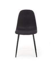 Halmar Kovová židle K449, černá