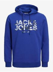 Jack&Jones Tmavě modrá pánská mikina s kapucí Jack & Jones James XL