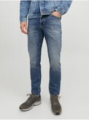 Jack&Jones Modré pánské straight fit džíny Jack & Jones Tim 31/32