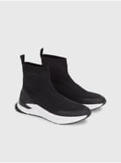 Calvin Klein Černé pánské kotníkové slip on tenisky Calvin Klein Sock Boot Runner 42