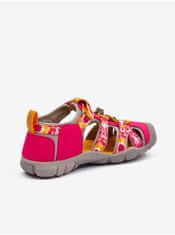 KEEN Tmavě růžové holčičí outdoorové sandály Keen Seacamp 35