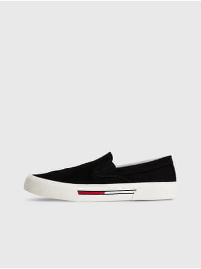 Tommy Jeans Černé pánské slip on tenisky Tommy Jeans