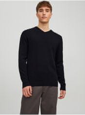 Jack&Jones Černý pánský basic svetr Jack & Jones Basic XXL