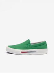 Tommy Jeans Zelené pánské slip on tenisky Tommy Jeans 40